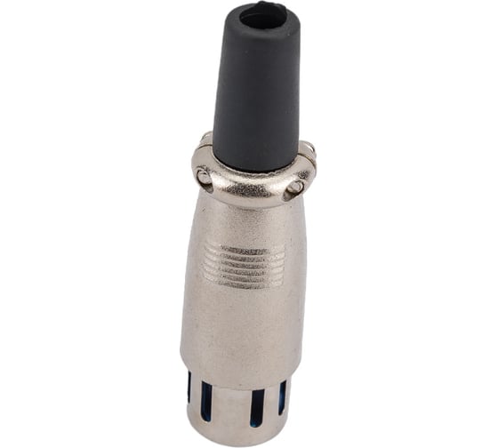 Разъем XLR 3P гнездо Pro Legend металл на кабель с хомутом 70мм, PL2187