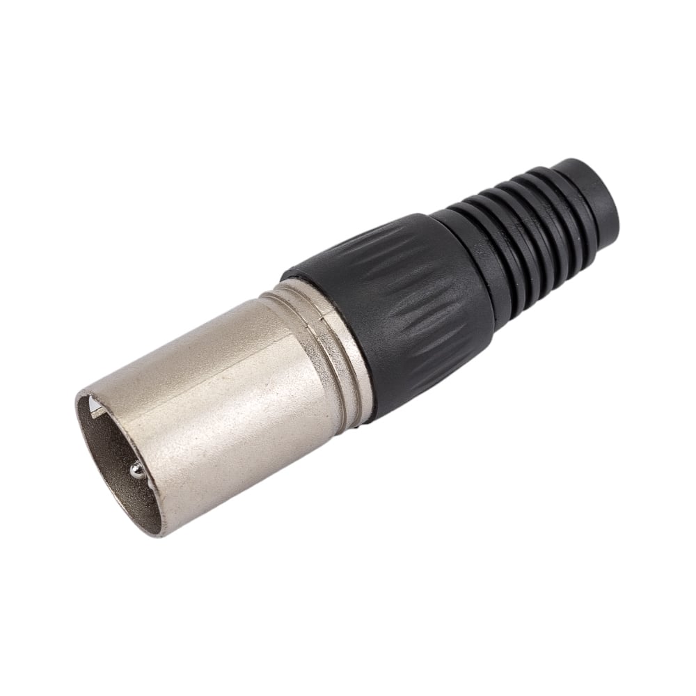 Разъем XLR 3P штекер Pro Legend металл цанга на кабель, черный, PL2172 ...