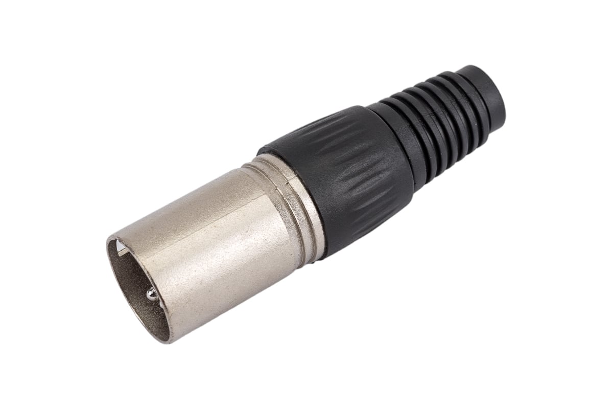 Разъем XLR 3P штекер Pro Legend металл цанга на кабель, черный, PL2172 ...