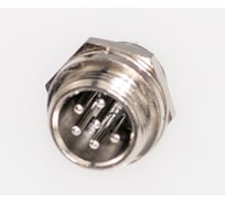 Разъем MIC12 6P штекер Pro Legend металл на корпус, PL2224