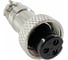 Разъем MIC12 3P гнездо Pro Legend металл на кабель, PL2215 3