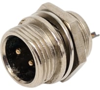 Разъем MIC12 2P штекер Pro Legend металл на корпус, PL2220