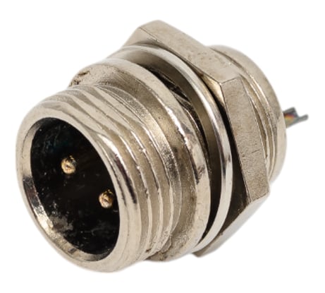 Разъем MIC12 2P штекер Pro Legend металл на корпус, PL2220