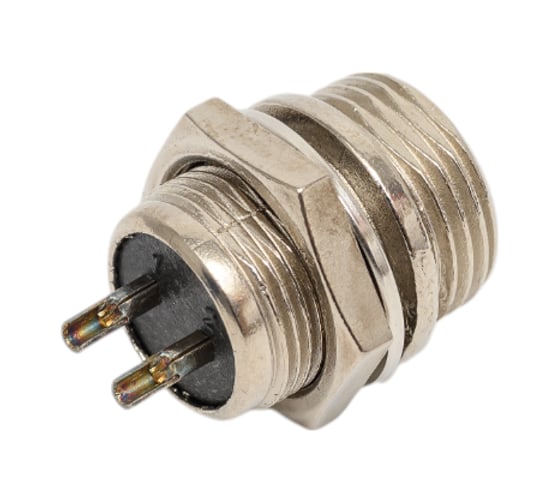 Разъем MIC12 2P штекер Pro Legend металл на корпус, PL2220