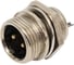 Разъем MIC12 2P штекер Pro Legend металл на корпус, PL2220 1