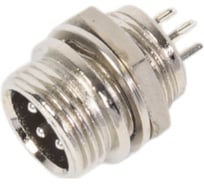 Разъем MIC12 4P штекер Pro Legend металл на корпус, PL2222