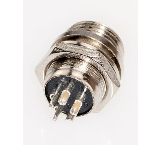 Разъем MIC12 5P штекер Pro Legend металл на корпус, PL2223