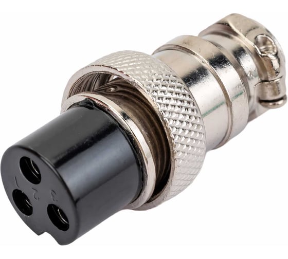 Разъем MIC16 3P гнездо Pro Legend металл на кабель, PL2201
