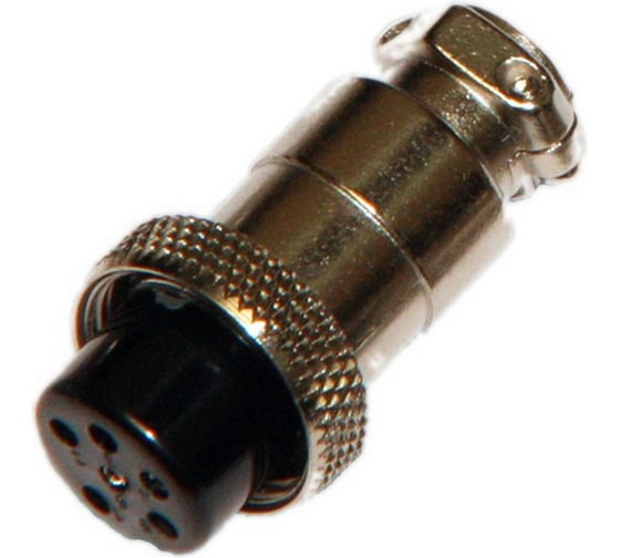 Разъем MIC16 6P гнездо Pro Legend металл на кабель, PL2204 1