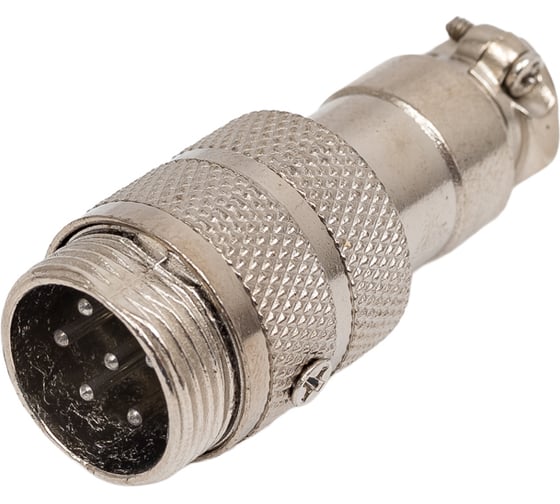 Разъем MIC16 6P штекер Pro Legend металл на кабель, PL2213