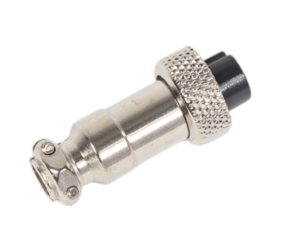 Разъем MIC12 4P гнездо Pro Legend металл на кабель, PL2216