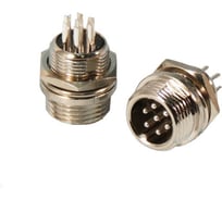 Разъем MIC12 7P штекер Pro Legend металл на корпус, PL2225