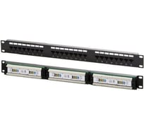 Патч-панель NewMaX 19, 24 порта RJ-45, категория 5e, UTP, 1U, NM-PPU24