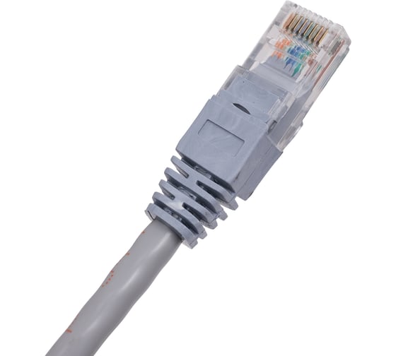 Коммутационный шнур DATAREX u/utp, категория 5e, pvc нга-ls 3,0 м, серый DR-180011