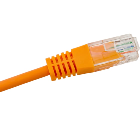 Коммутационный шнур DATAREX u/utp, категория 5e, lszh, нга-hf, 1,5 м, оранжевый DR-181808