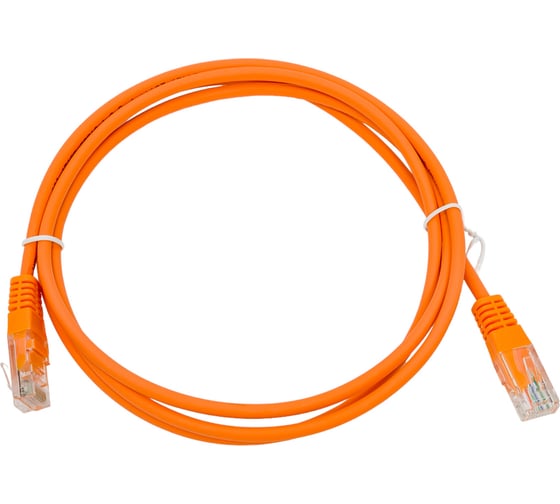 Коммутационный шнур DATAREX u/utp, категория 5e, lszh, нга-hf, 1,5 м, оранжевый DR-181808