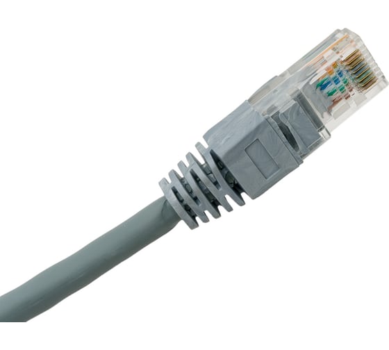 Коммутационный шнур DATAREX u/utp, категория 5e, lszh, нга-hf, 0,3 м, серый DR-181003