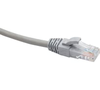 Коммутационный шнур DATAREX u/utp, категория 5e, lszh, нга-hf, 1,0 м, серый DR-181007