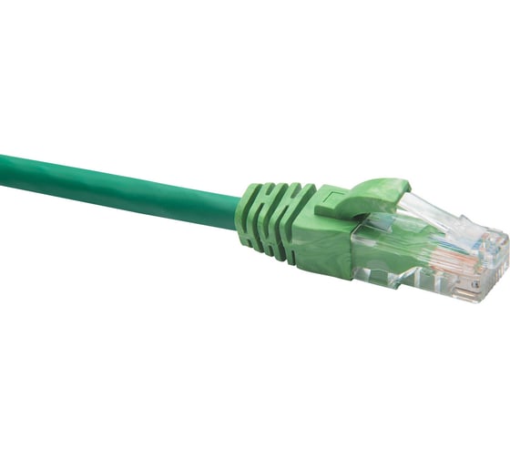 Коммутационный шнур DATAREX u/utp, категория 5e, lszh, нга-hf, 1,0 м, зеленый DR-181207 1