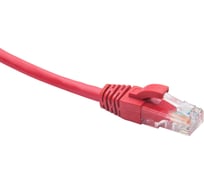 Коммутационный шнур DATAREX u/utp, категория 5e, lszh, нга-hf, 1,0 м, красный DR-181307