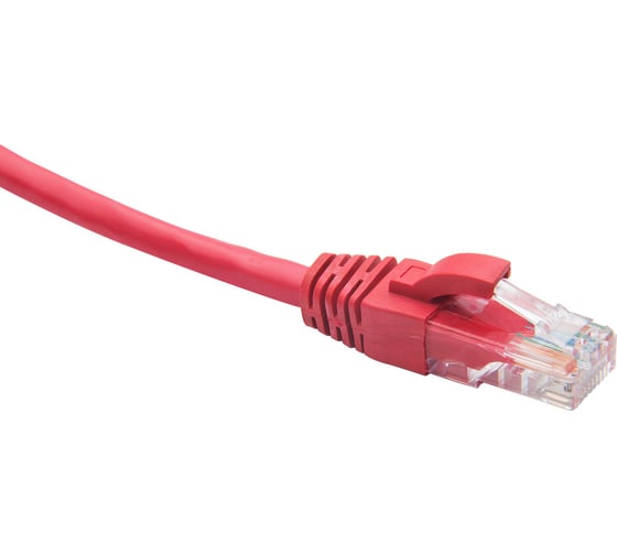 Коммутационный шнур DATAREX u/utp, категория 5e, lszh, нга-hf, 5,0 м, красный DR-181315 1