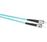 Оптический коммутационный шнур DATAREX патч-корд, fc-st, simplex, om3, нга-hf, бирюзовый, 3,0 м DR-222324 1