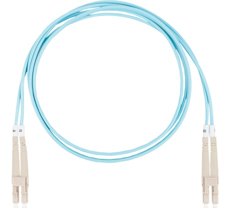 Оптический коммутационный шнур DATAREX патч-корд lc-lc duplex om3 нга-hf бирюзовый 2,0 м DR-220063