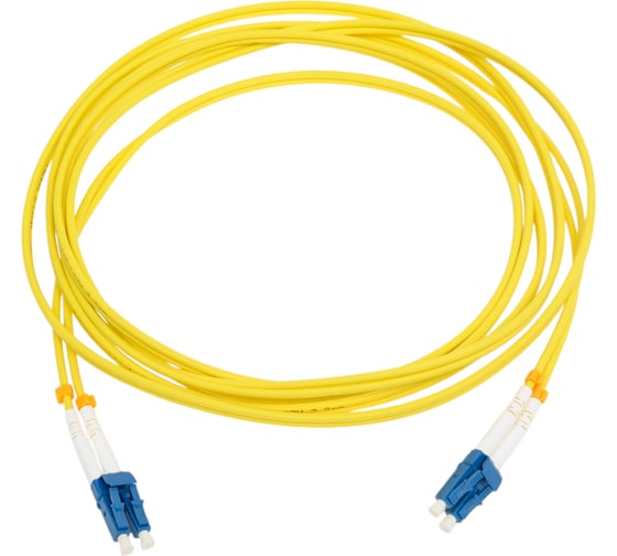 Оптический коммутационный шнур DATAREX патч-корд lc-lc duplex os2 нга-hf желтый 1,0 м DR-220041