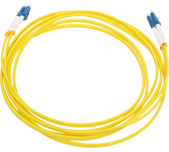 Оптический коммутационный шнур DATAREX патч-корд lc-lc duplex os2 нга-hf желтый 1,0 м DR-220041