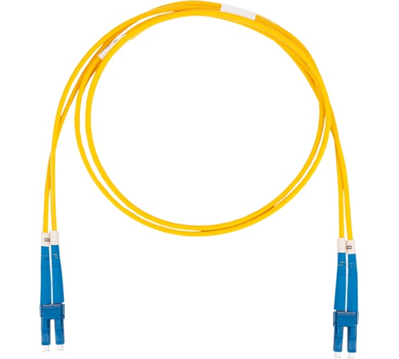 Оптический коммутационный шнур DATAREX патч-корд lc-lc duplex os2 нга-hf желтый 5,0 м DR-220045 1