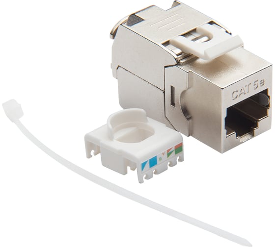 Розеточный модуль DATAREX keystone кат 5e ftp 1xrj45 t568a/b без инструмента белый DR-5112