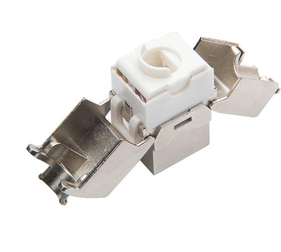 Розеточный модуль DATAREX keystone кат 5e ftp 1xrj45 t568a/b без инструмента белый DR-5112