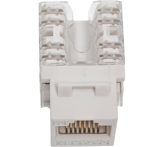 Розеточный модуль DATAREX keystone кат 6 utp 1xrj45 t568a/b белый DR-5103
