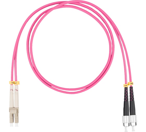 Оптический коммутационный шнур (патч-корд) DATAREX lc-fc duplex om4 нга-hf маджента 5,0 м DR-220275