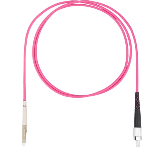 Оптический коммутационный шнур (патч-корд) DATAREX lc-fc simplex om4 нга-hf маджента 1,0 м DR-220231