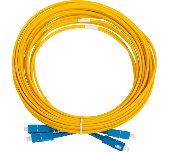 Оптический коммутационный шнур DATAREX патч-корд sc-sc duplex os2 нга-hf желтый 7,0 м DR-221146 1