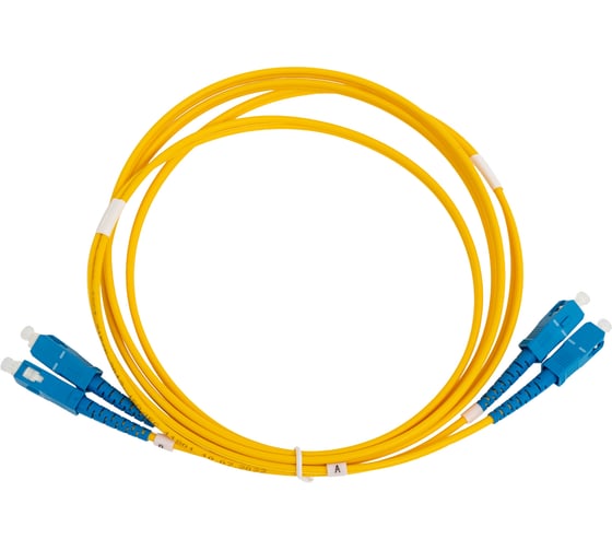 Оптический коммутационный шнур DATAREX патч-корд sc-sc duplex os2 нга-hf желтый 2,0 м DR-221143 1