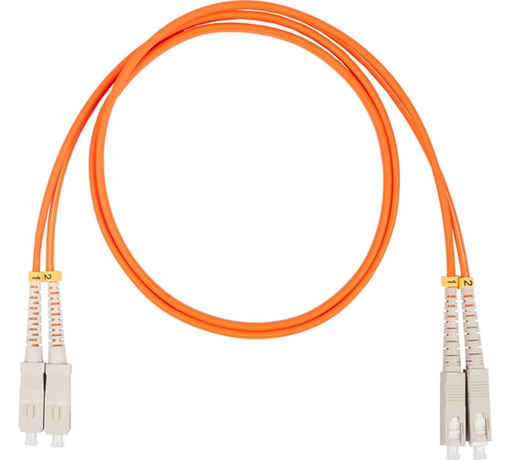 Оптический коммутационный шнур DATAREX патч-корд sc-sc duplex om2 нга-hf оранжевый 0,5 м DR-221150