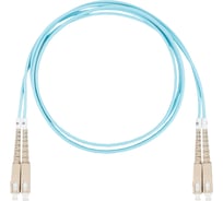 Оптический коммутационный шнур DATAREX патч-корд sc-sc duplex om3 нга-hf бирюзовый 0,5 м DR-221160