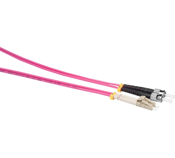 Оптический коммутационный шнур (патч-корд) DATAREX lc-st duplex om4 нга-hf маджента 1,0 м DR-220371