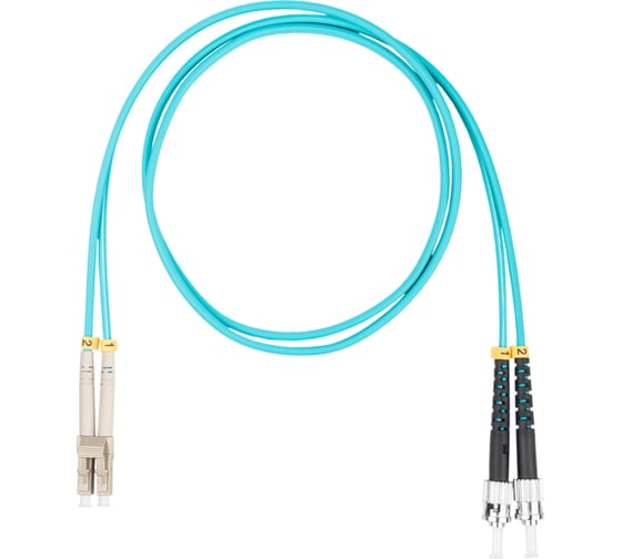 Оптический коммутационный шнур (патч-корд) DATAREX lc-st duplex om3 нга-hf бирюзовый 1,5 м DR-220362 1