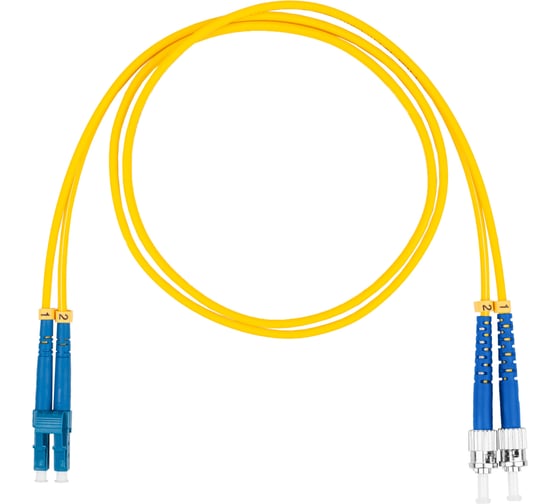 Оптический коммутационный шнур (патч-корд) DATAREX lc-st duplex os2 нга-hf желтый 7,0 м DR-220346 1