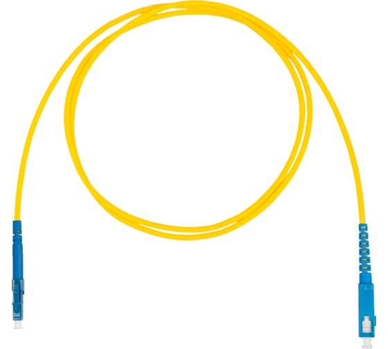 Оптический коммутационный шнур DATAREX патч-корд lc-sc simplex os2 нга-hf желтый 10 м DR-220107 1