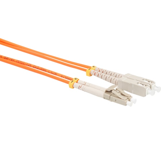 Оптический коммутационный шнур DATAREX патч-корд lc-sc duplex om2 нга-hf оранжевый 5,0 м DR-220155