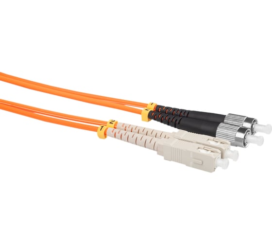 Оптический коммутационный шнур DATAREX патч-корд sc-fc duplex om2 нга-hf оранжевый 2,0 м DR-221253