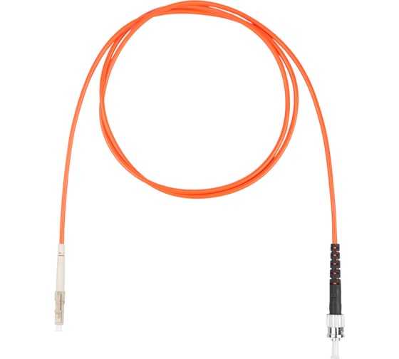 Оптический коммутационный шнур (патч-корд) DATAREX lc-st simplex om2 нга-hf оранжевый 1,5 м DR-220312 1