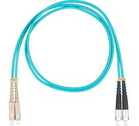 Оптический коммутационный шнур DATAREX патч-корд sc-fc duplex om3 нга-hf бирюзовый 0,5 м DR-221260