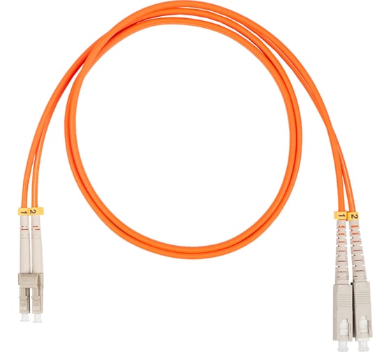Оптический коммутационный шнур DATAREX патч-корд lc-sc duplex om2 нга-hf оранжевый 15 м DR-220158