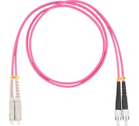 Оптический коммутационный шнур DATAREX патч-корд sc-fc duplex om4 нга-hf маджента 1,0 м DR-221271