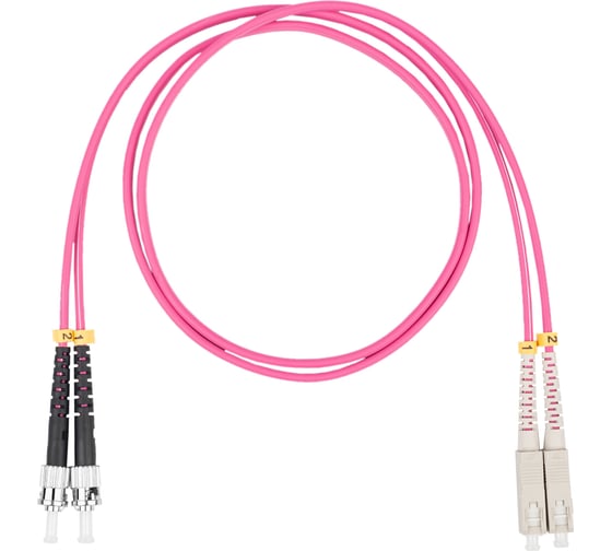 Оптический коммутационный шнур (патч-корд) DATAREX sc-st duplex om4 нга-hf маджента 1,0 м DR-221371